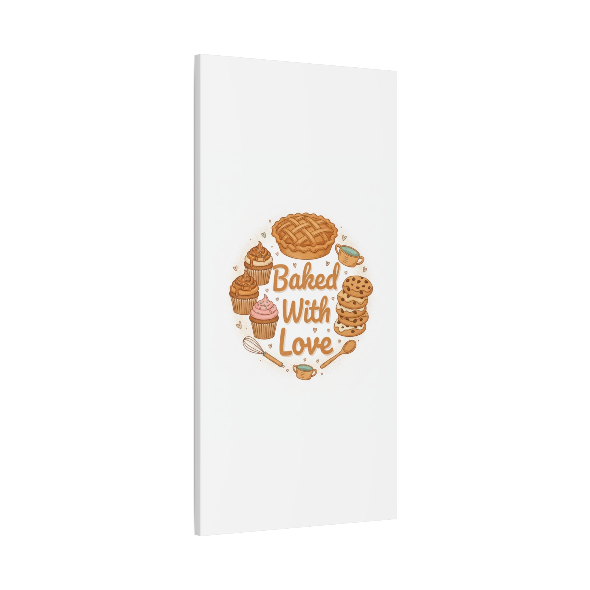 Baked With Love Canvas | Cozy Baking Aesthetic, Flour Power Decor