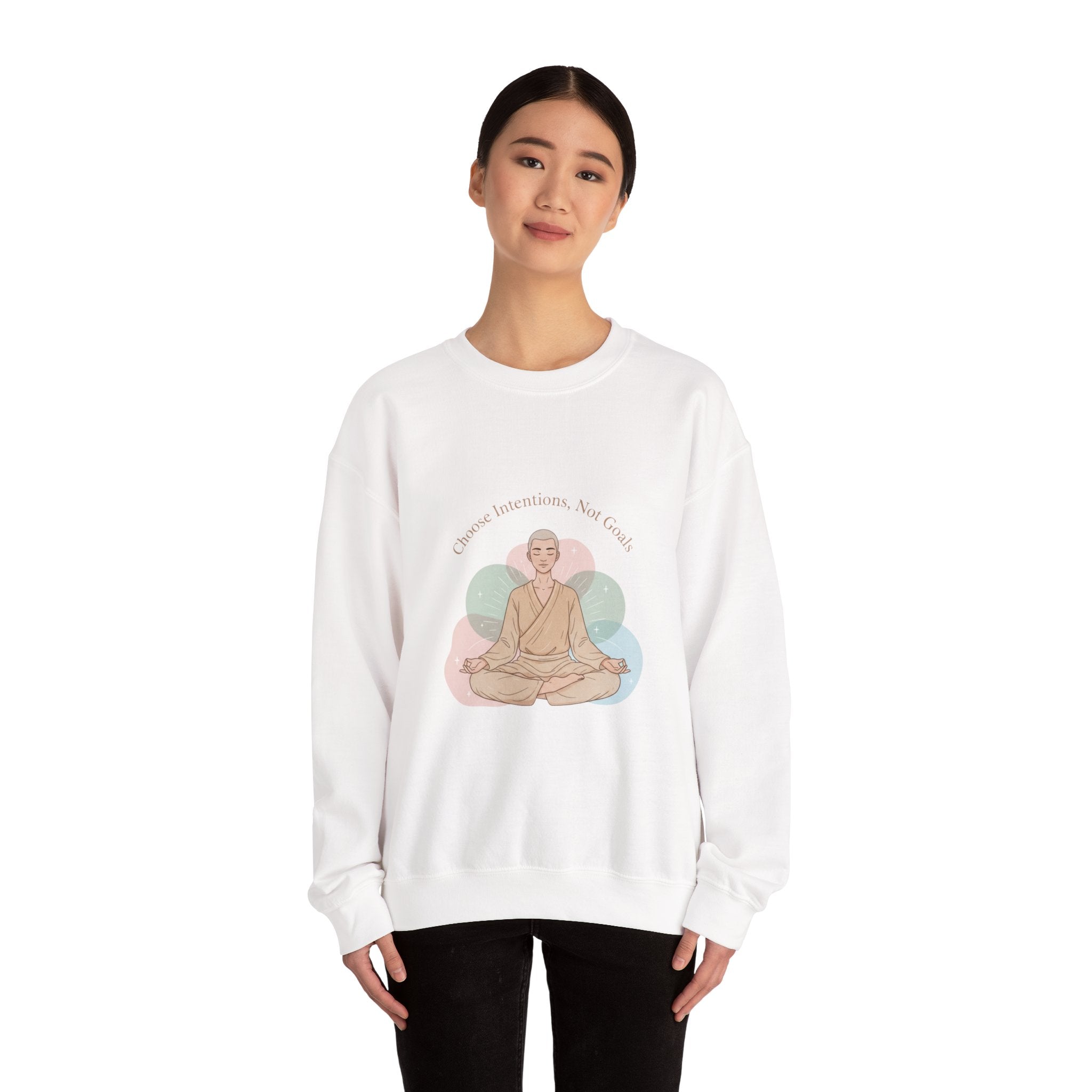 Intentional New Year Crewneck Sweatshirt — Achievable Goals Cozy Sweatshirt