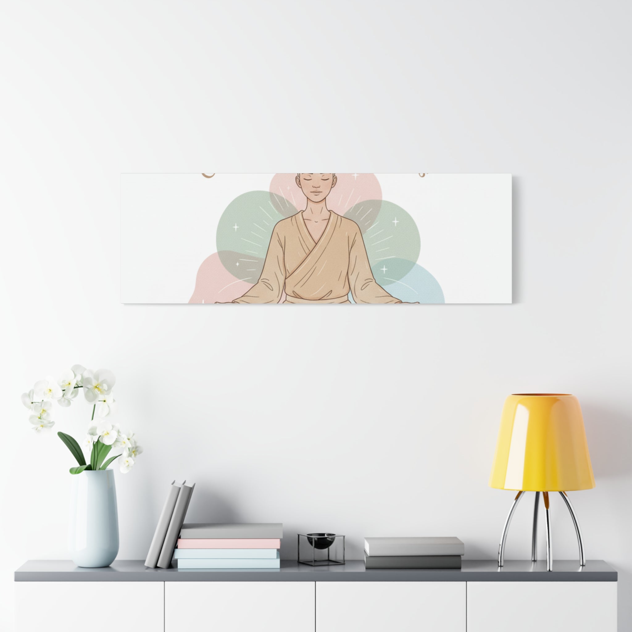 Choose Intentions Not Goals Canvas | gentle wellness poster, intention art