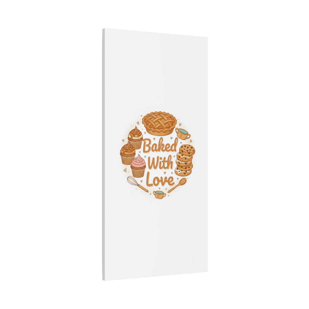 Baked With Love Canvas | Cozy Baking Aesthetic, Flour Power Decor