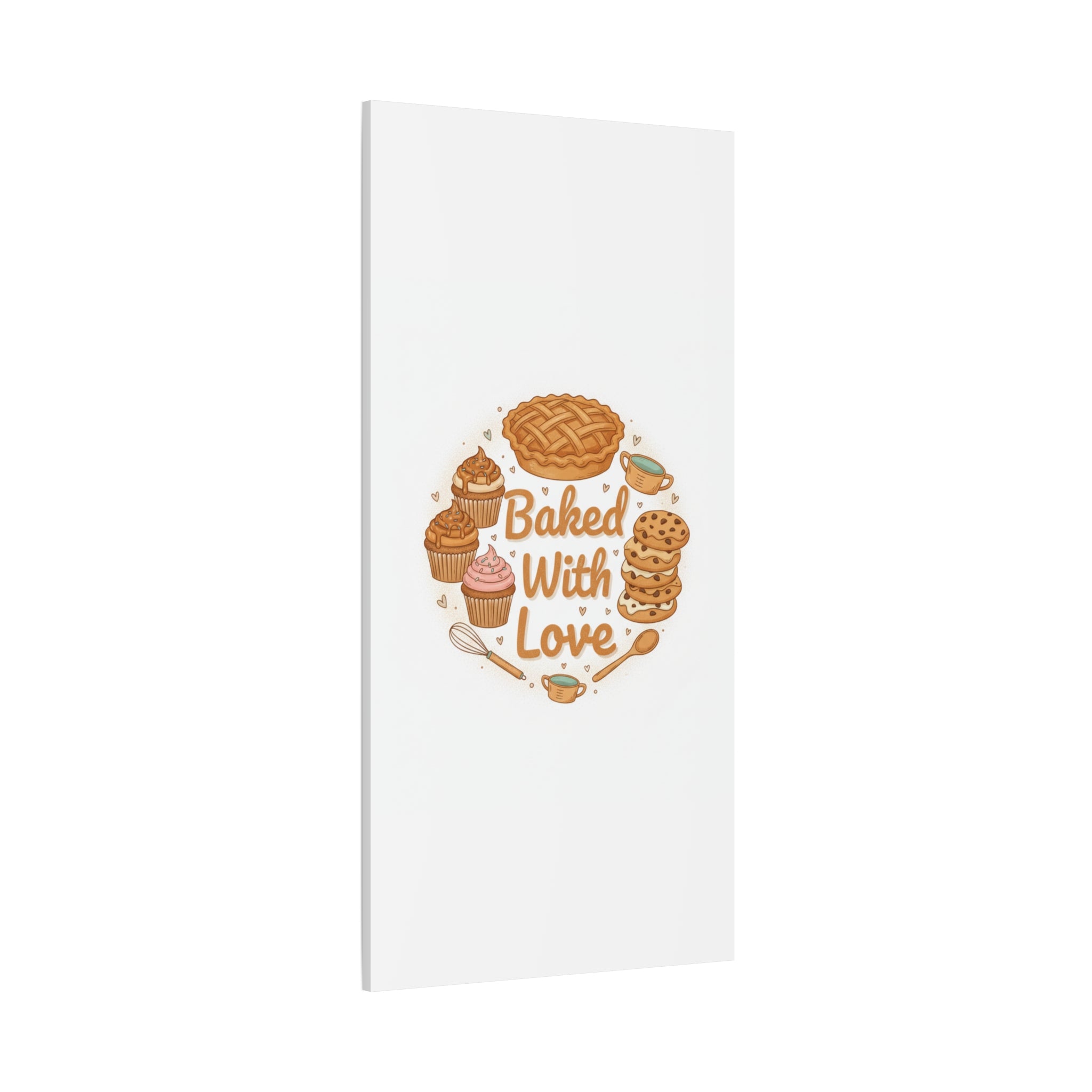 Baked With Love Canvas | Cozy Baking Aesthetic, Flour Power Decor