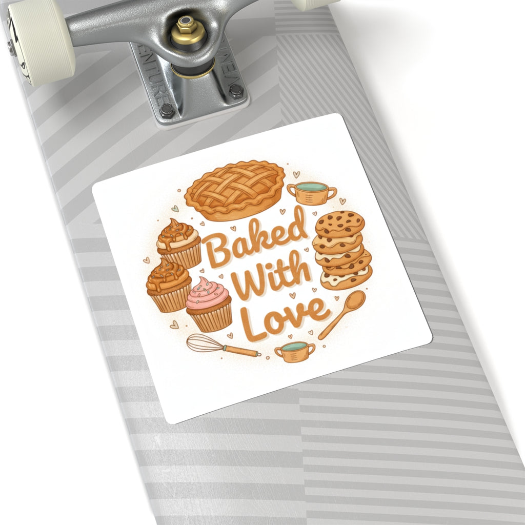 Baking-Themed Kiss-Cut Stickers — Cute Bakery Icons for Laptops, Water Bottles & Notebooks