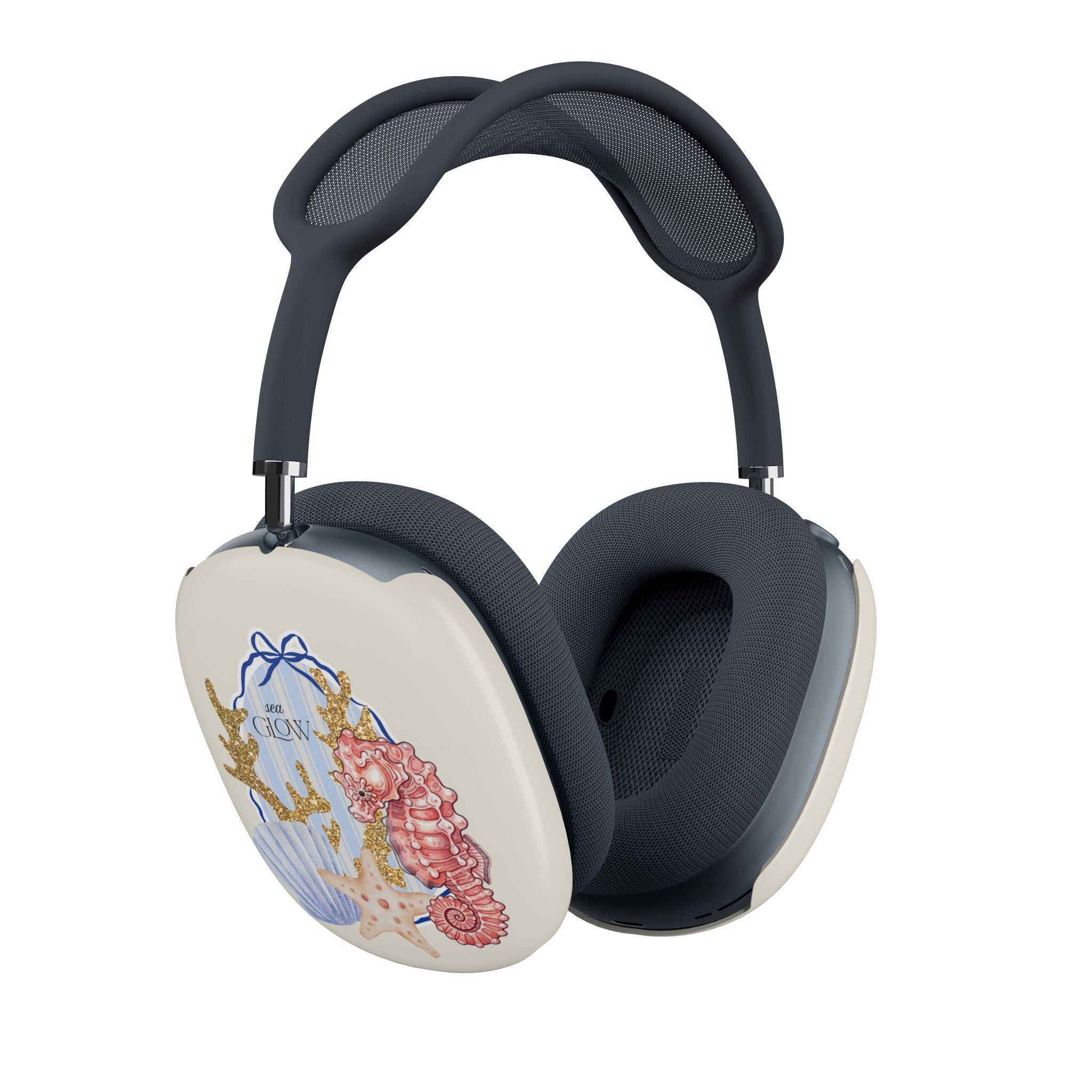 Sea Shell AirPods Max Case — Nautical Seahorse & Starfish Design
