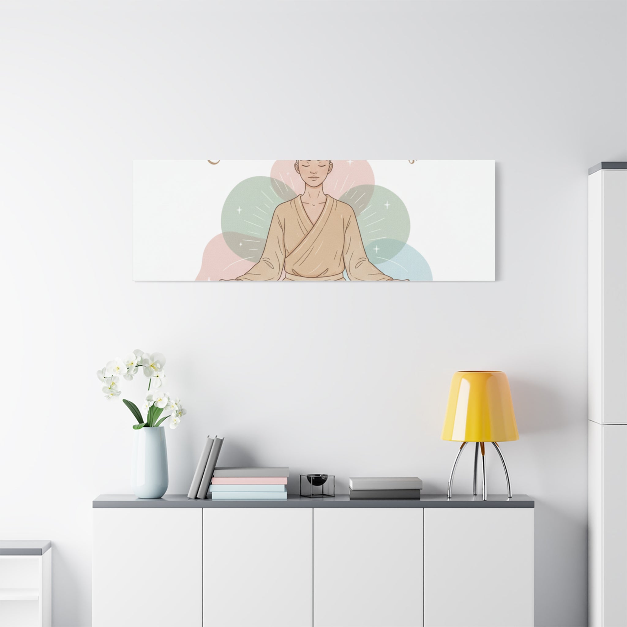 Choose Intentions Not Goals Canvas | gentle wellness poster, intention art