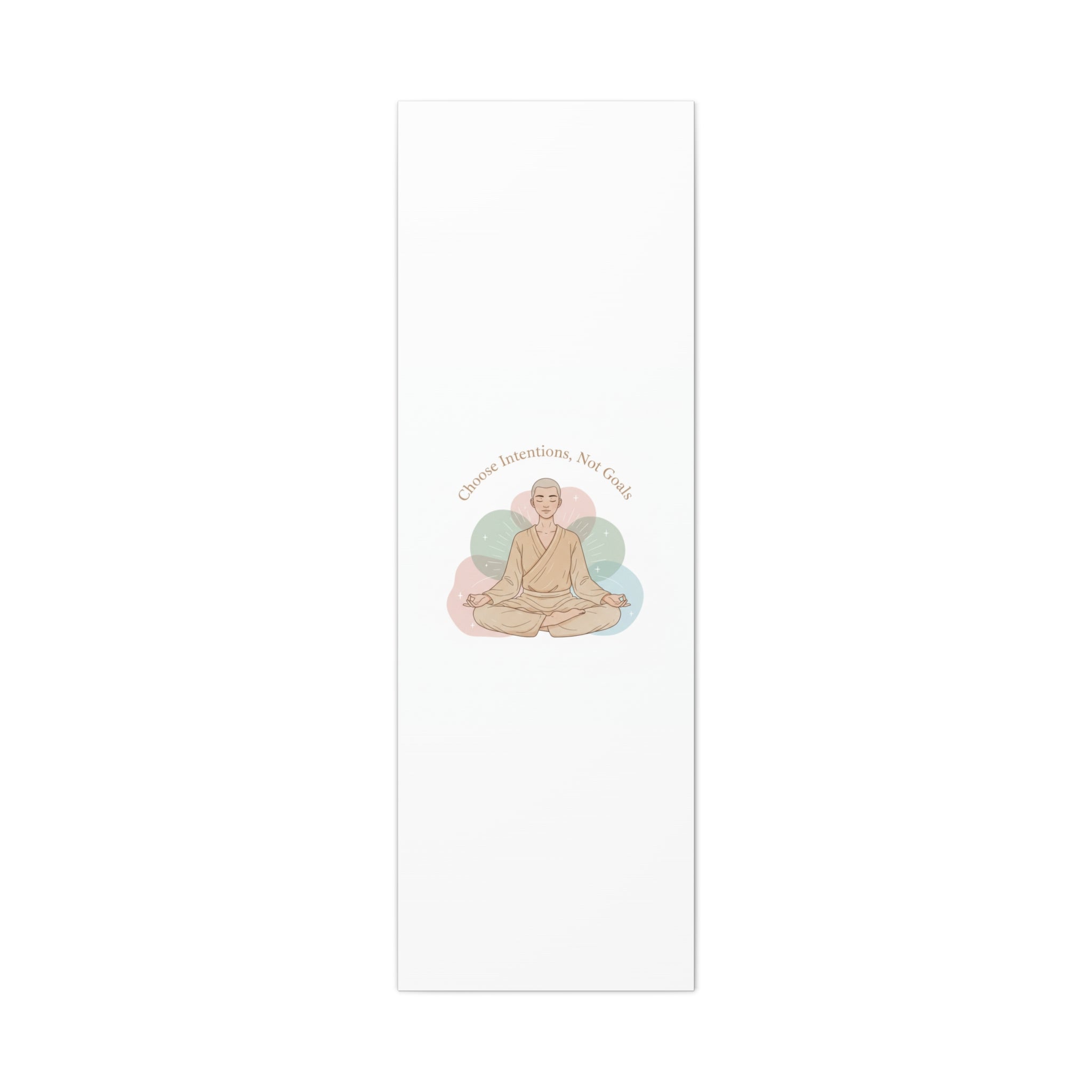 Choose Intentions Not Goals Canvas | gentle wellness poster, intention art