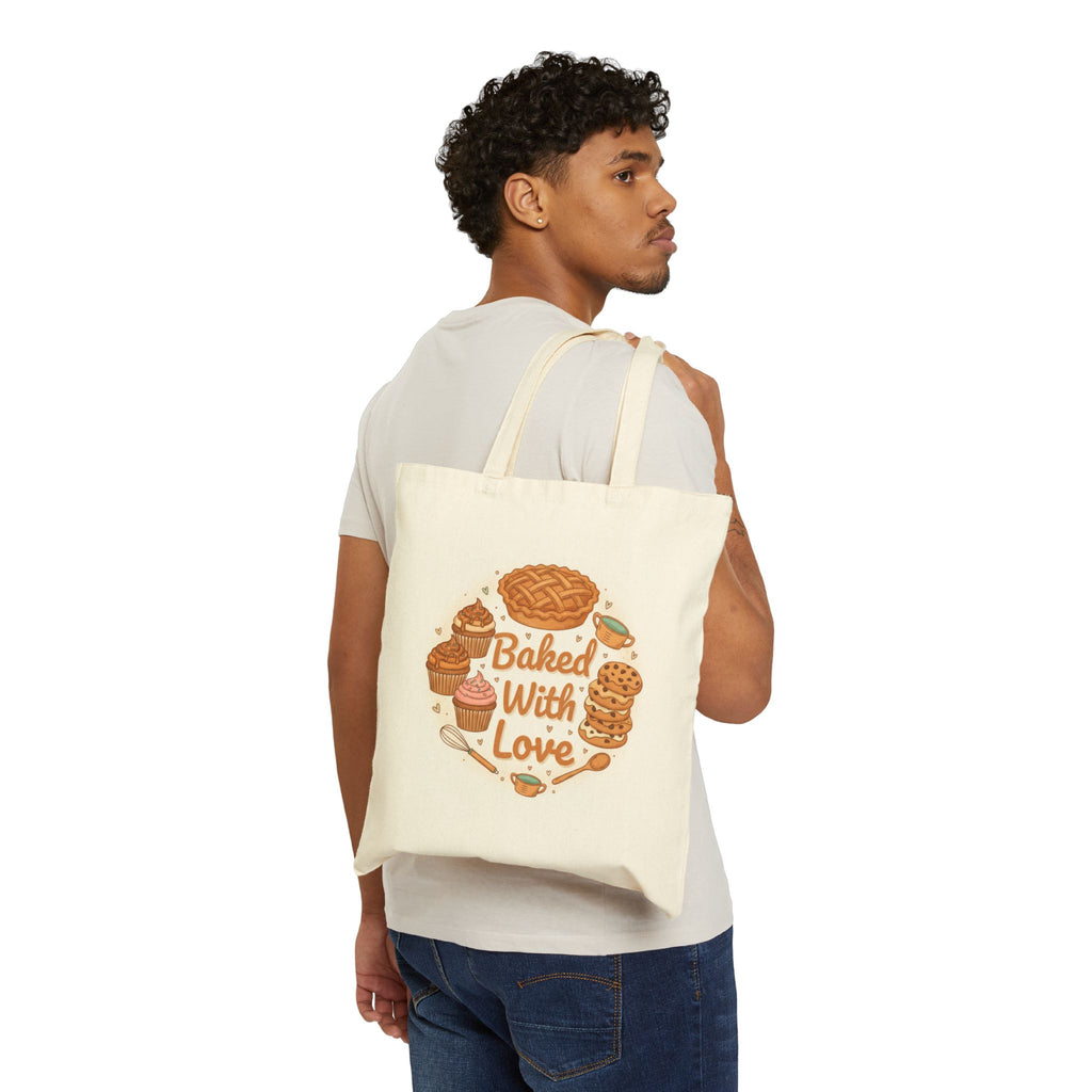 Baker’s Canvas Tote Bag — “Bake All Your Things” Reusable Grocery & Bakery Bag