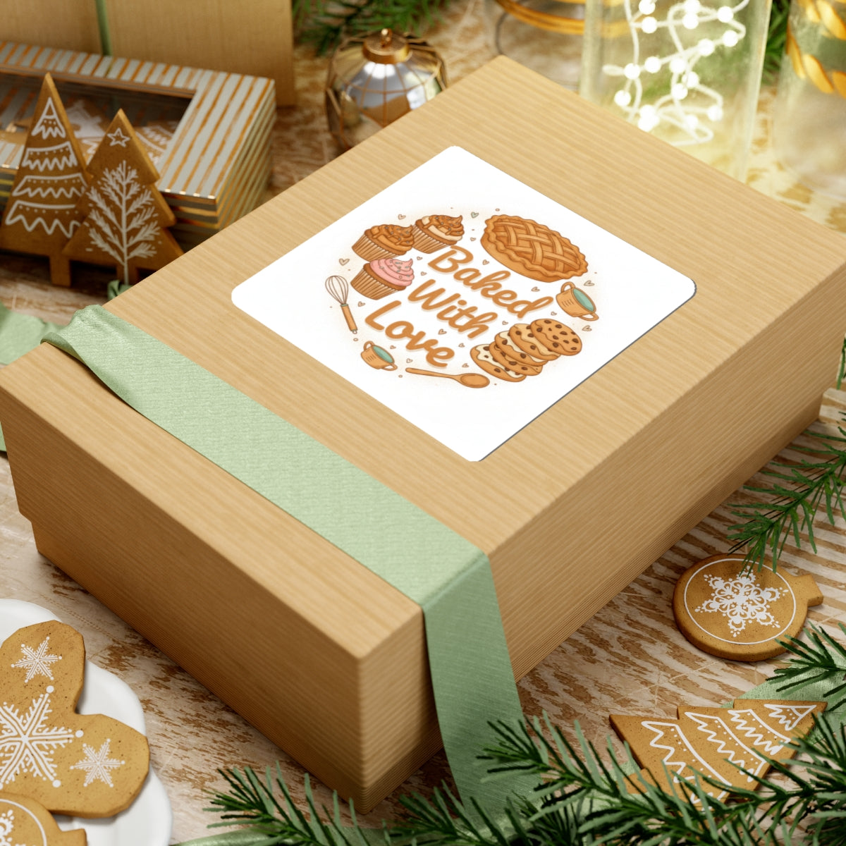 Baking-Themed Kiss-Cut Stickers — Cute Bakery Icons for Laptops, Water Bottles & Notebooks