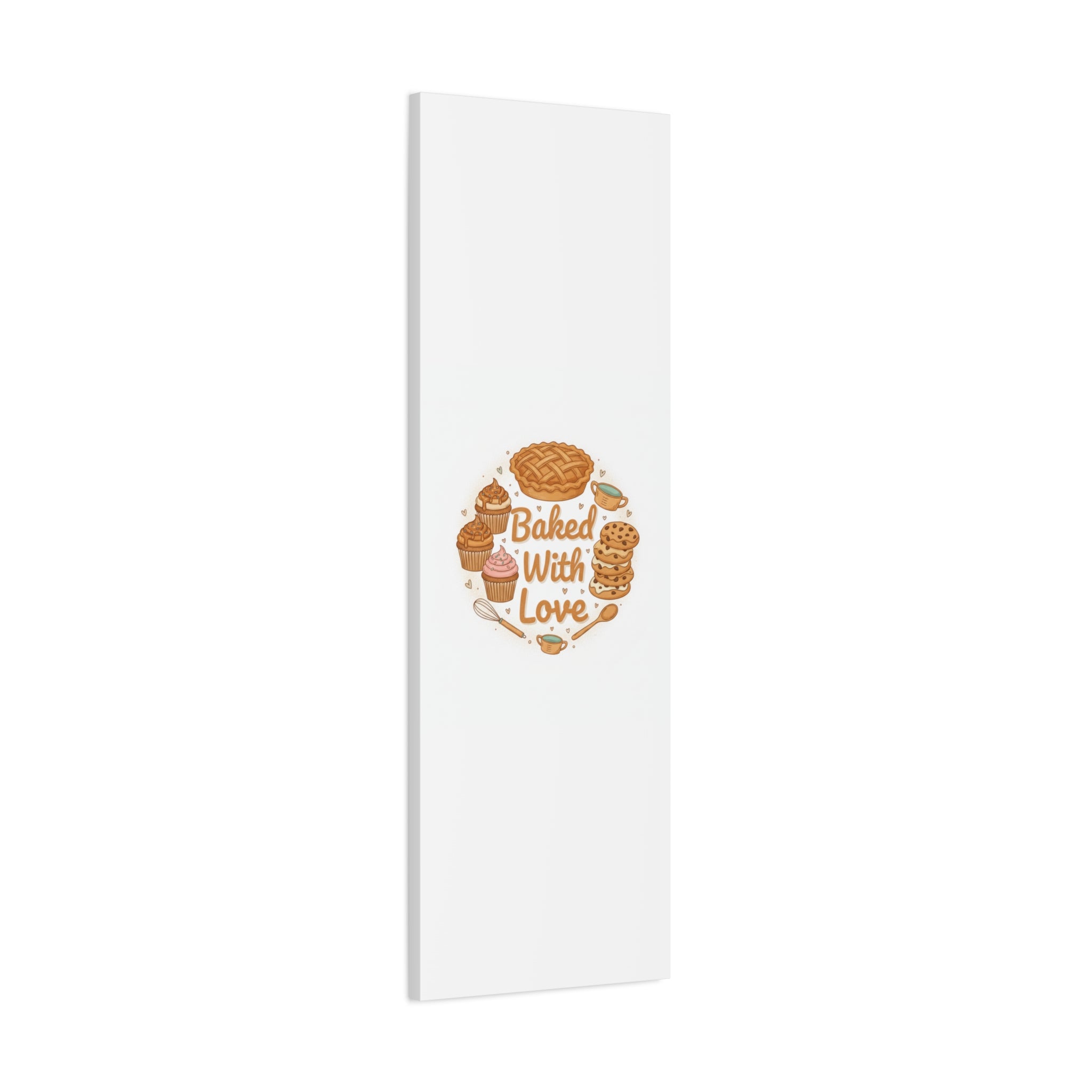 Baked With Love Canvas | Cozy Baking Aesthetic, Flour Power Decor