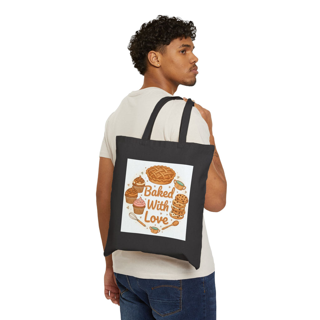 Baker’s Canvas Tote Bag — “Bake All Your Things” Reusable Grocery & Bakery Bag