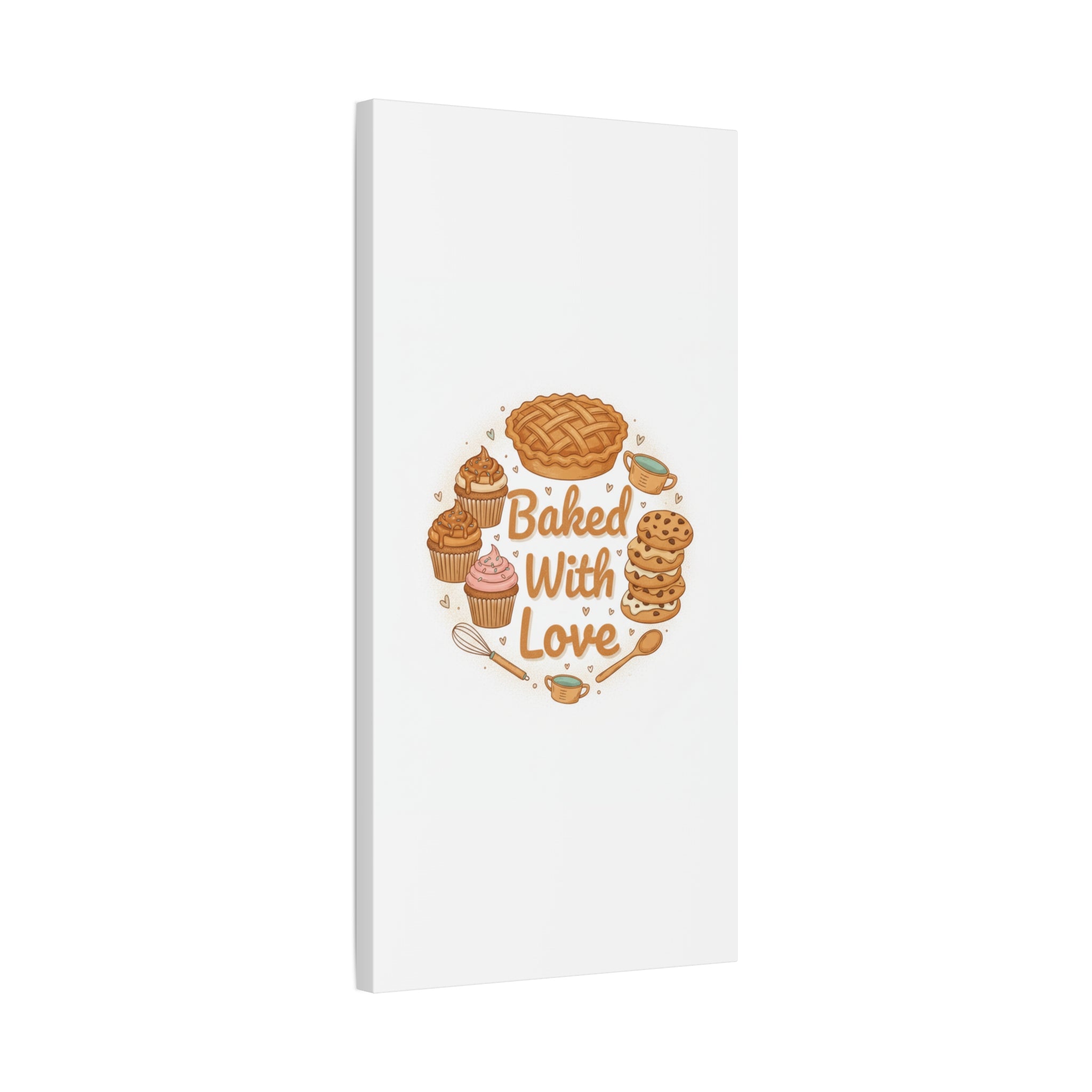 Baked With Love Canvas | Cozy Baking Aesthetic, Flour Power Decor
