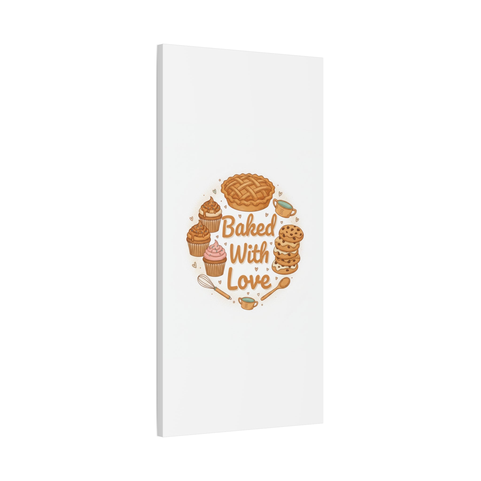 Baked With Love Canvas | Cozy Baking Aesthetic, Flour Power Decor