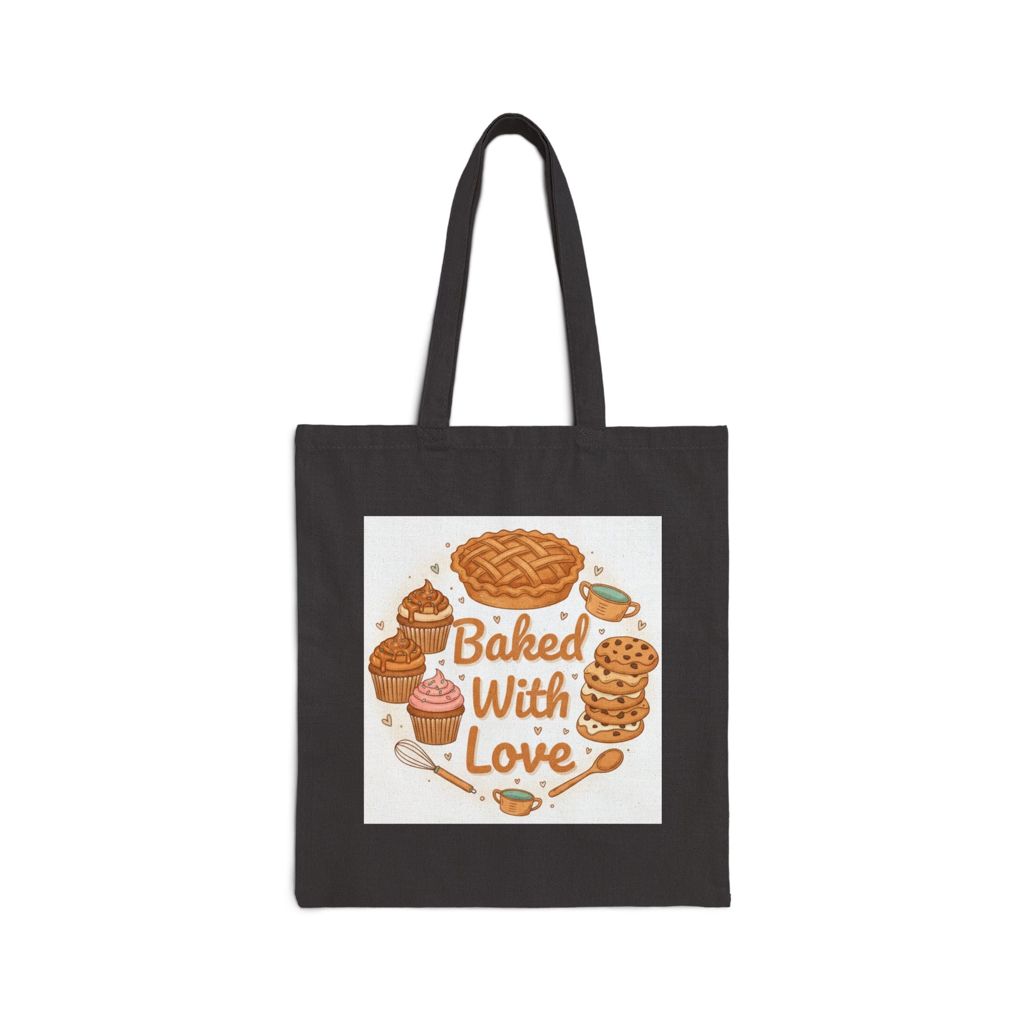 Baker’s Canvas Tote Bag — “Bake All Your Things” Reusable Grocery & Bakery Bag